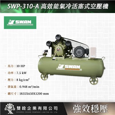SWP-310-A 高效能氣冷活塞式空壓機