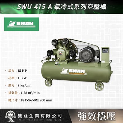 SWU-415-A 高效能氣冷活塞式空壓機